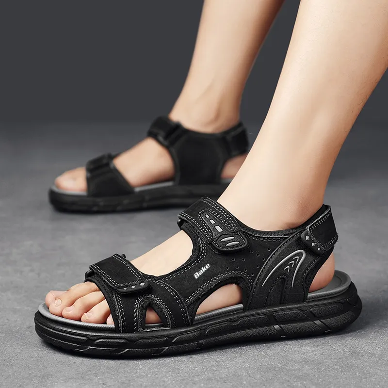 BAKE Beach Sandals Men Brown-9
