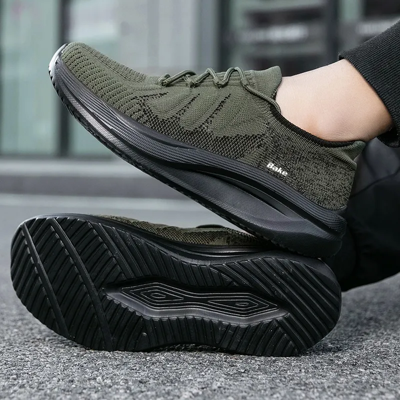 BAKE Shock Absorbers With Slip Resistant And Abrasion Resistant Properties Low Top Casual Shoes Men's-3
