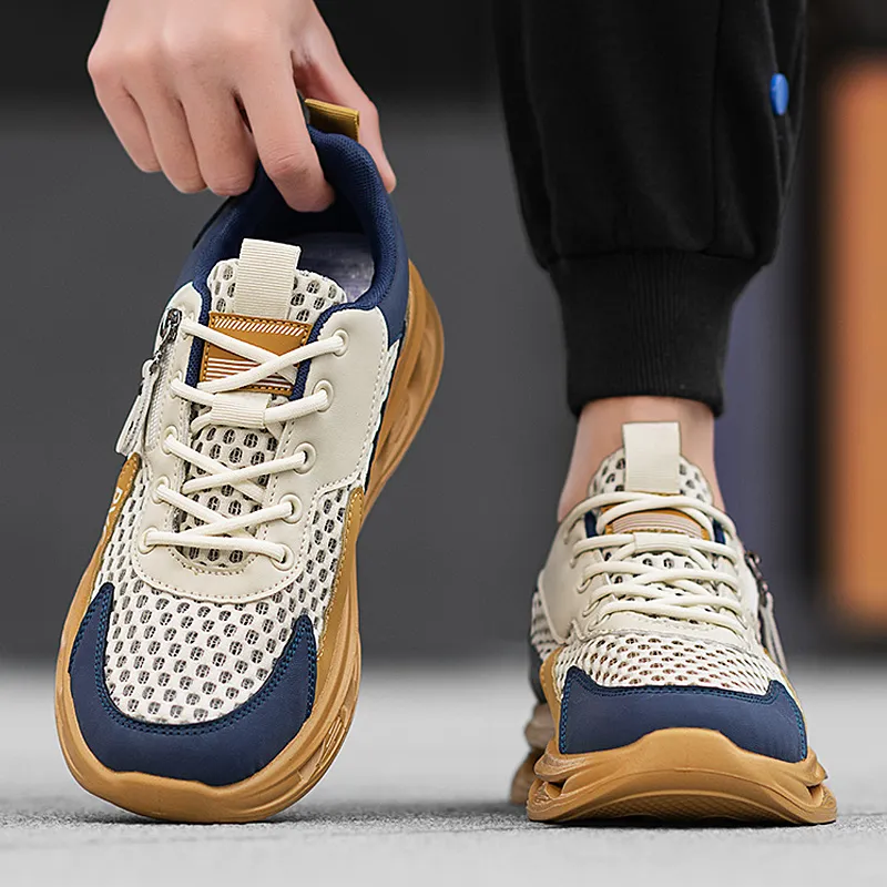 BAKE Shock Absorbers Slip Resistant Breathable Low Top Casual Shoes Men's-6
