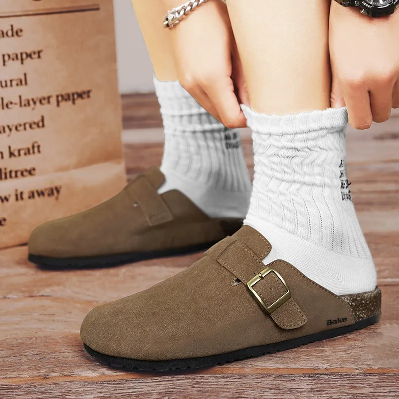 BAKE Quiet Abrasion Resistant Slip Resistant Closed Toe Slippers Men's-13