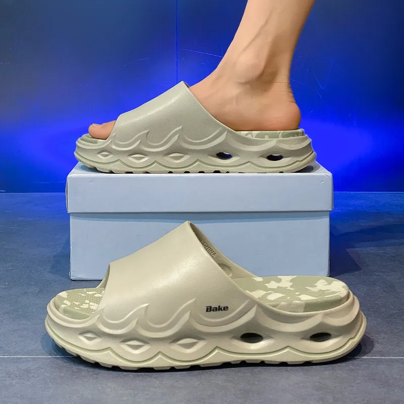 BAKE Quiet Slip Resistant Abrasion Resistant Slide Slippers Unisex-4