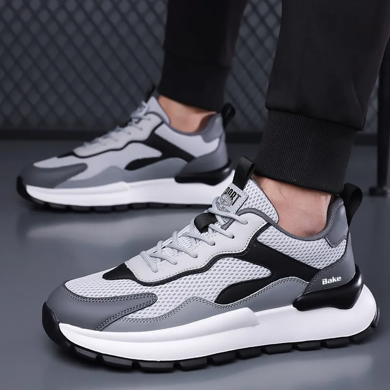 BAKE Anti Slip Wear Resistant Low Top Casual Shoes Men's-1