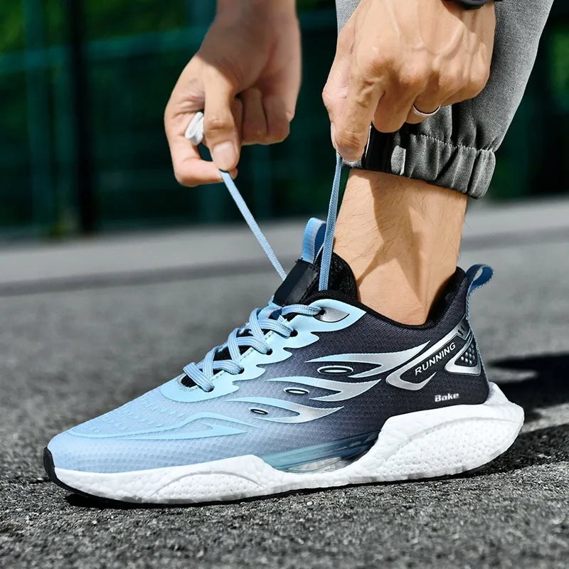 BAKE Shock Absorbers Slip Resistant Breathable Low Top Casual Shoes Unisex-3