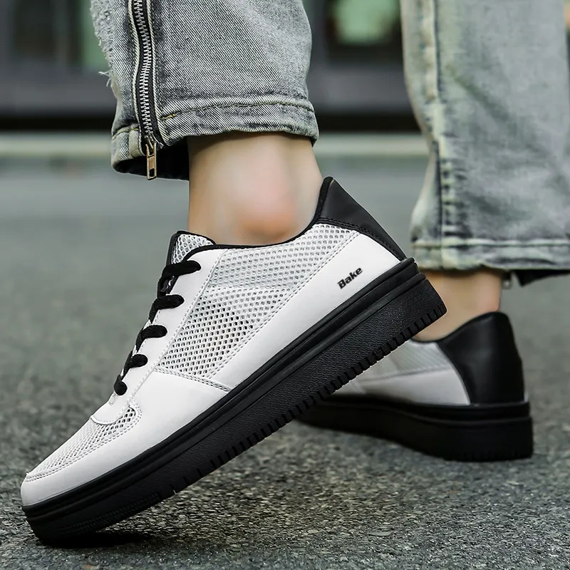 BAKE Anti Slip Wear Resistant Low Top Skateboard Shoes Men's-2