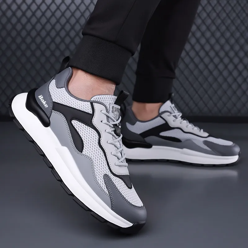 BAKE Anti Slip Wear Resistant Low Top Casual Shoes Men's-4