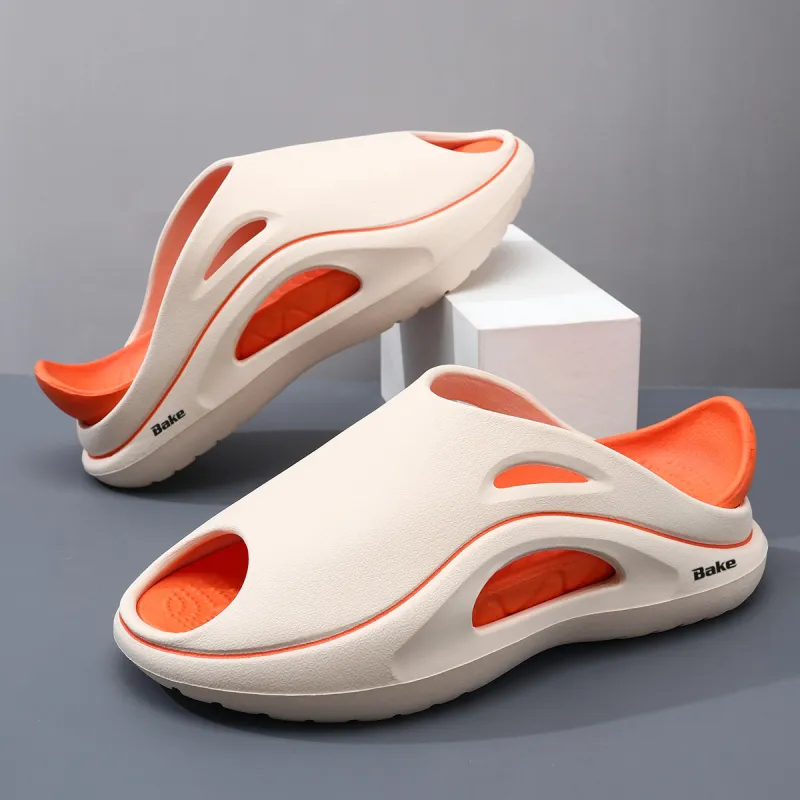 BAKE Slip Resistant Odor Resistant Abrasion Resistant Slide Slippers Unisex-13
