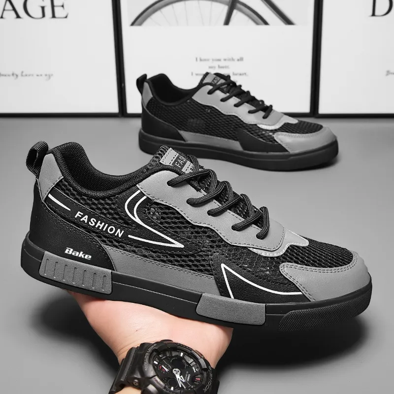 BAKE Slip Resistant Shock Absorbers Lightweight Low Top Skateboard Shoes Men's-11