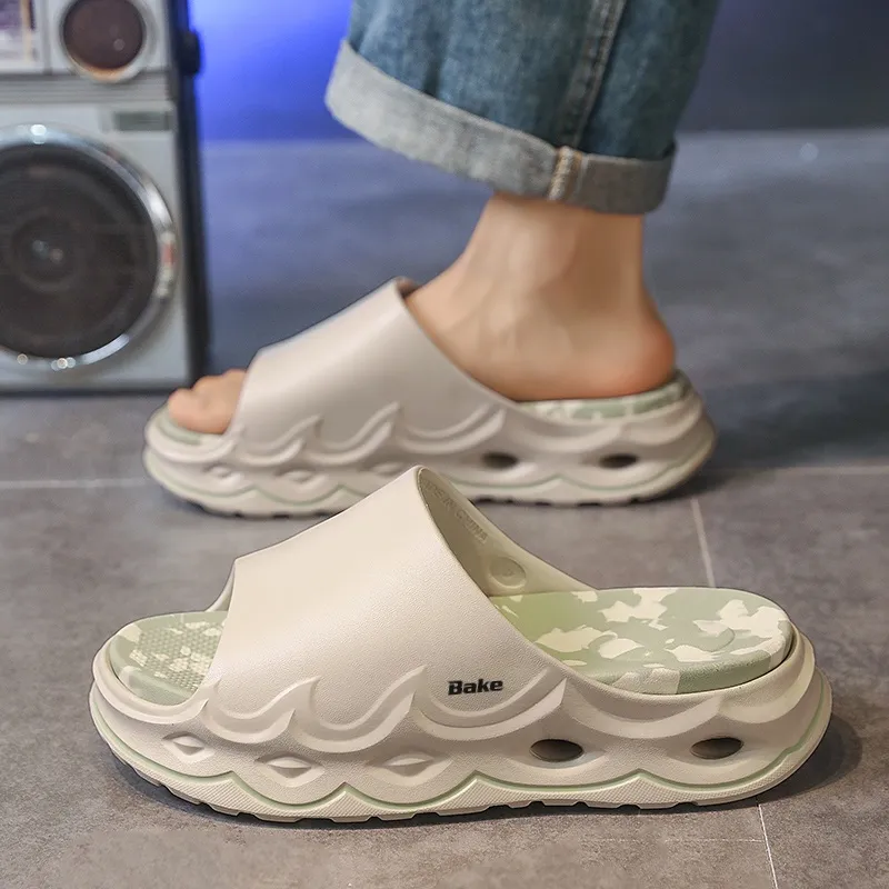 BAKE Quiet Slip Resistant Abrasion Resistant Slide Slippers Unisex-1