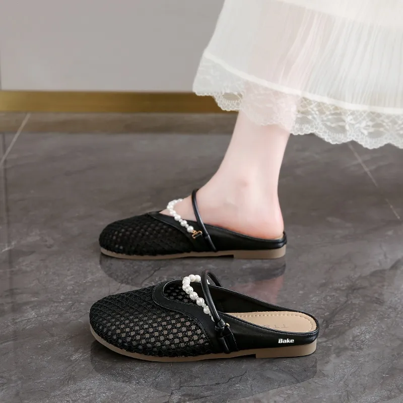 BAKE Rubber Sole Abrasion Resistant Slip Resistant Odor Resistant Closed Toe Slippers Women's-7