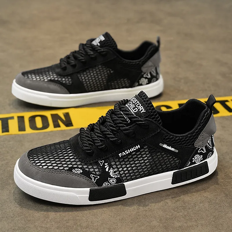 BAKE Slip Resistant Shock Absorbers With Abrasion Resistant Properties Low Top Skateboard Shoes Men's-13