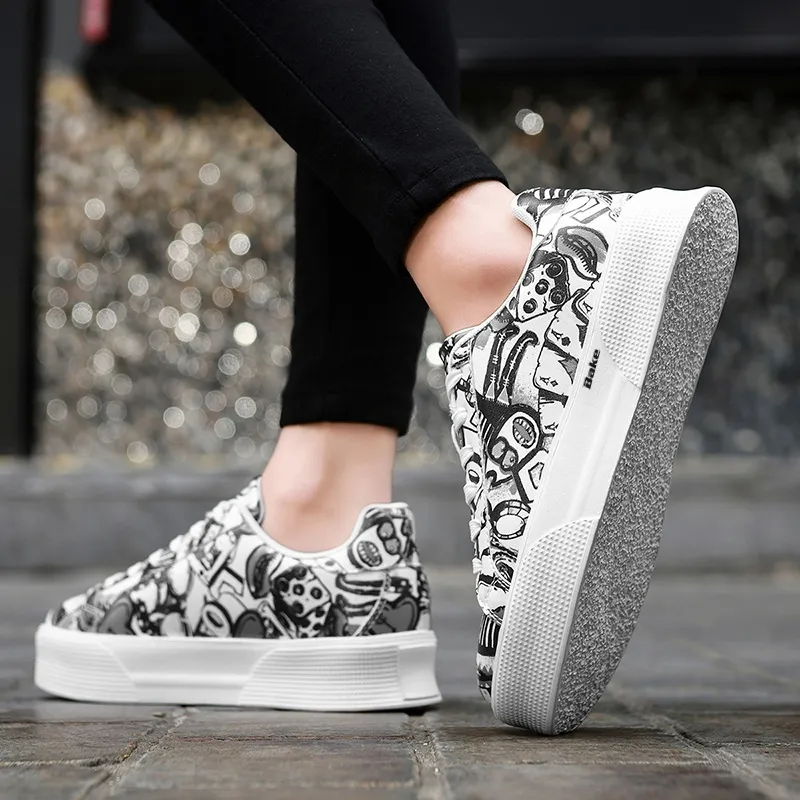 BAKE Slip Resistant, Lightweight, And Breathable Low Top Skateboard Shoes Unisex-7