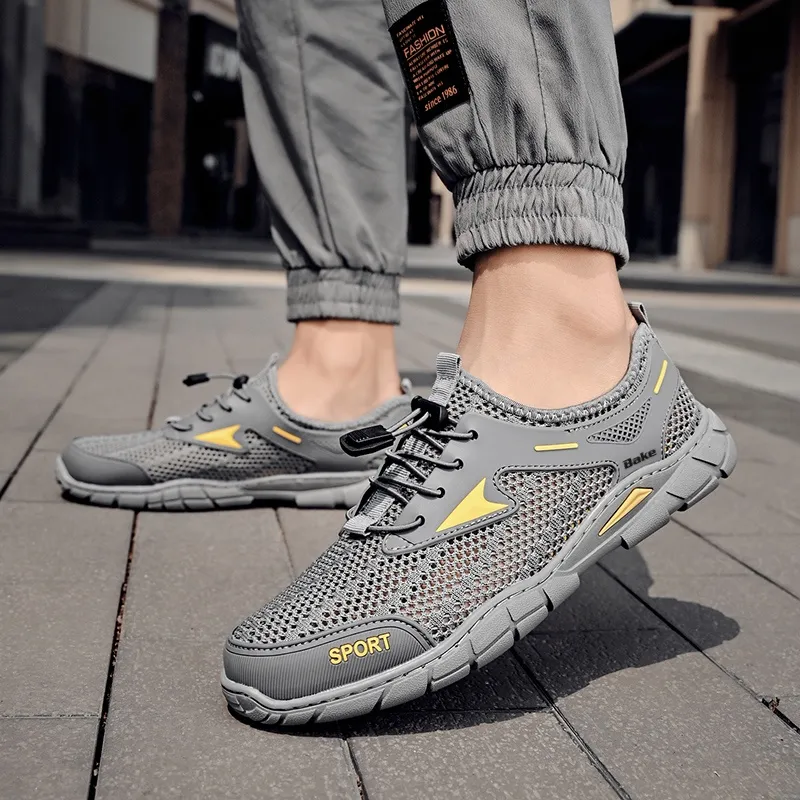 BAKE Slip Resistant, Abrasion Resistant, Lightweight Low Top Casual Shoes Men's-2