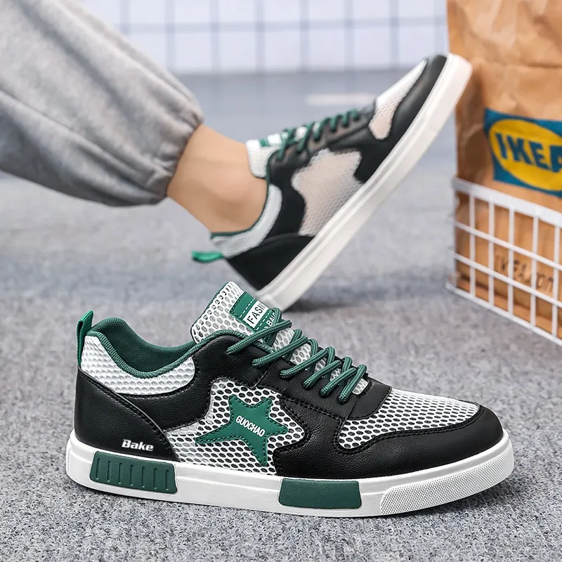 BAKE Slip Resistant, Abrasion Resistant, Lightweight Low Top Skateboard Shoes Men's-1