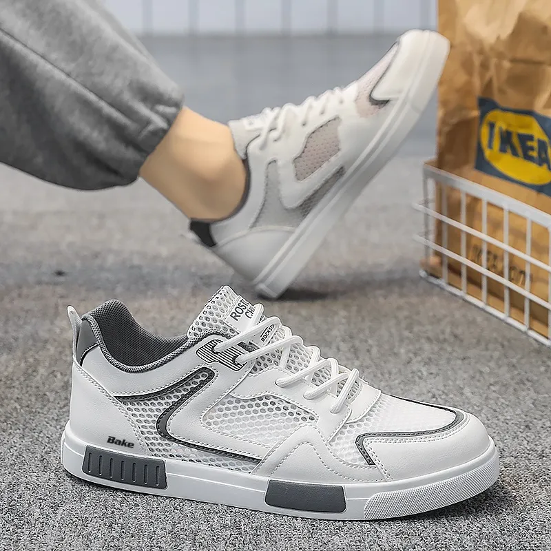 BAKE Slip Resistant, Lightweight, And Breathable Low Top Skateboard Shoes Men's-2