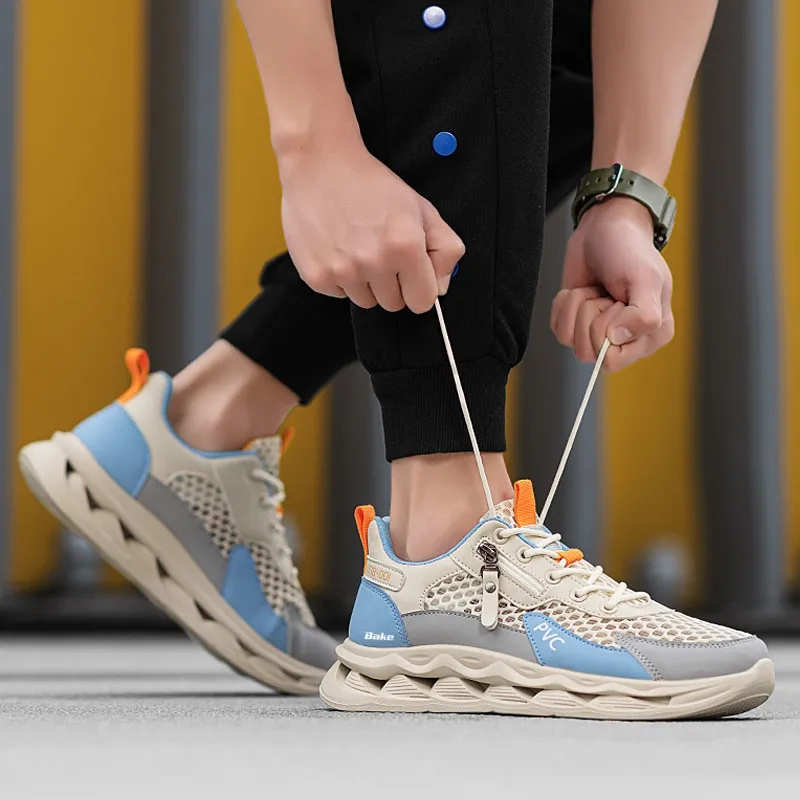 BAKE Shock Absorbers Slip Resistant Breathable Low Top Casual Shoes Men's-13