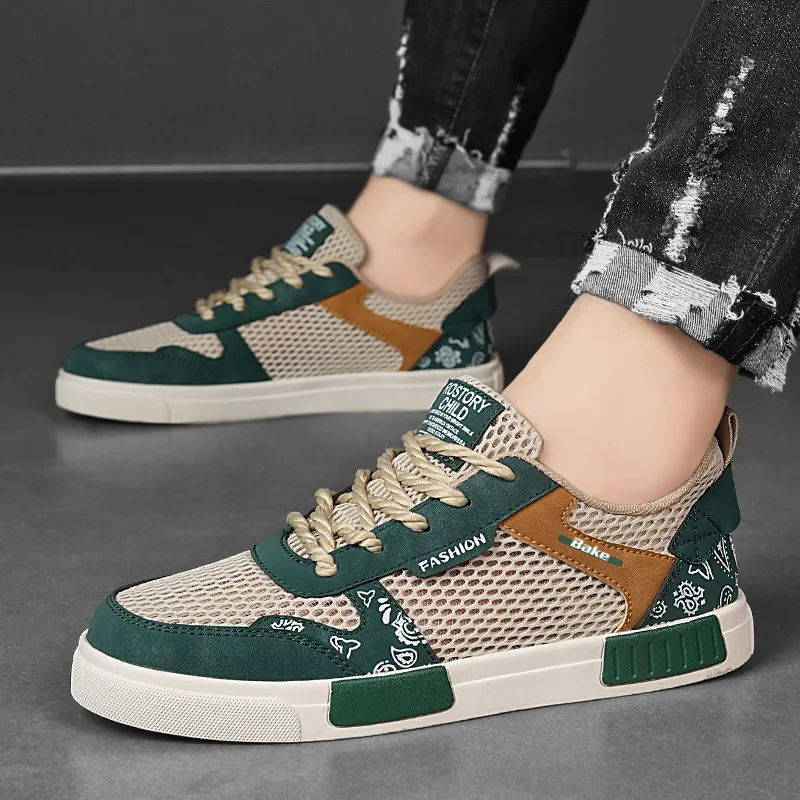 BAKE Slip Resistant Shock Absorbers With Abrasion Resistant Properties Low Top Skateboard Shoes Men's-9
