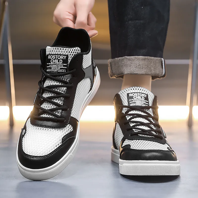 BAKE Abrasion Resistant, Lightweight, And Breathable High Top Skateboard Shoes Men's-7