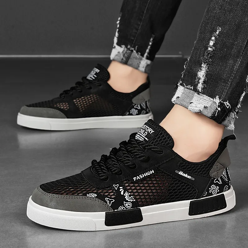 BAKE Slip Resistant Shock Absorbers With Abrasion Resistant Properties Low Top Skateboard Shoes Men's-14