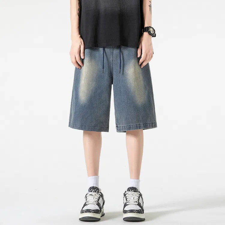 YOFVV Denim Shorts Unisex Blue-2