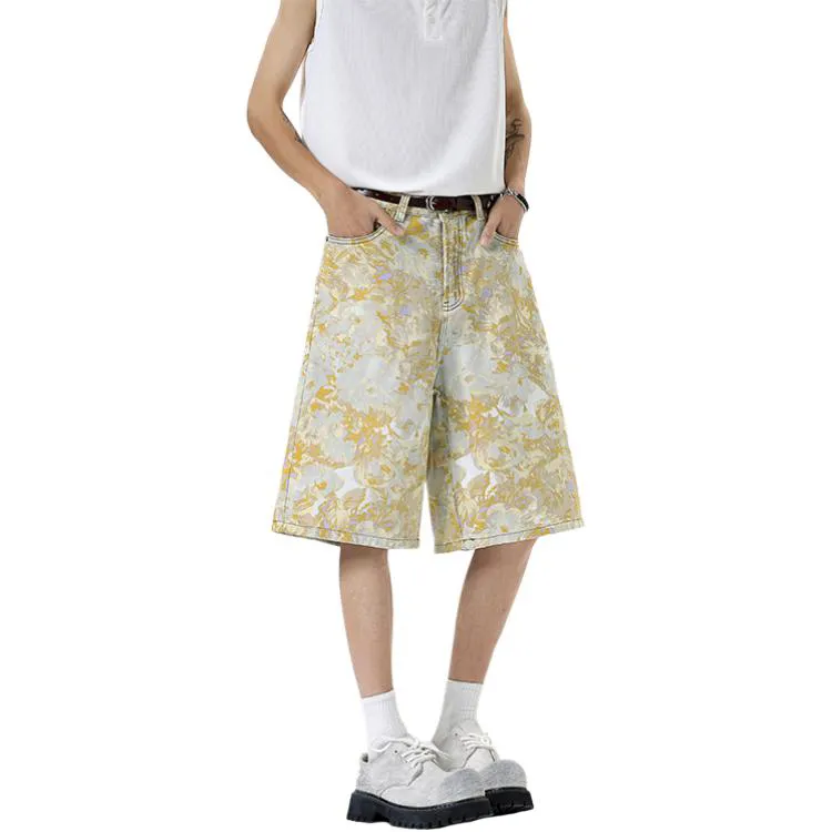 YOFVV Denim Shorts Unisex Multicolor-4
