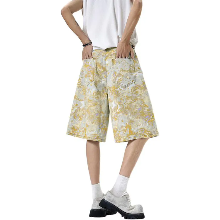 YOFVV Denim Shorts Unisex Multicolor-1