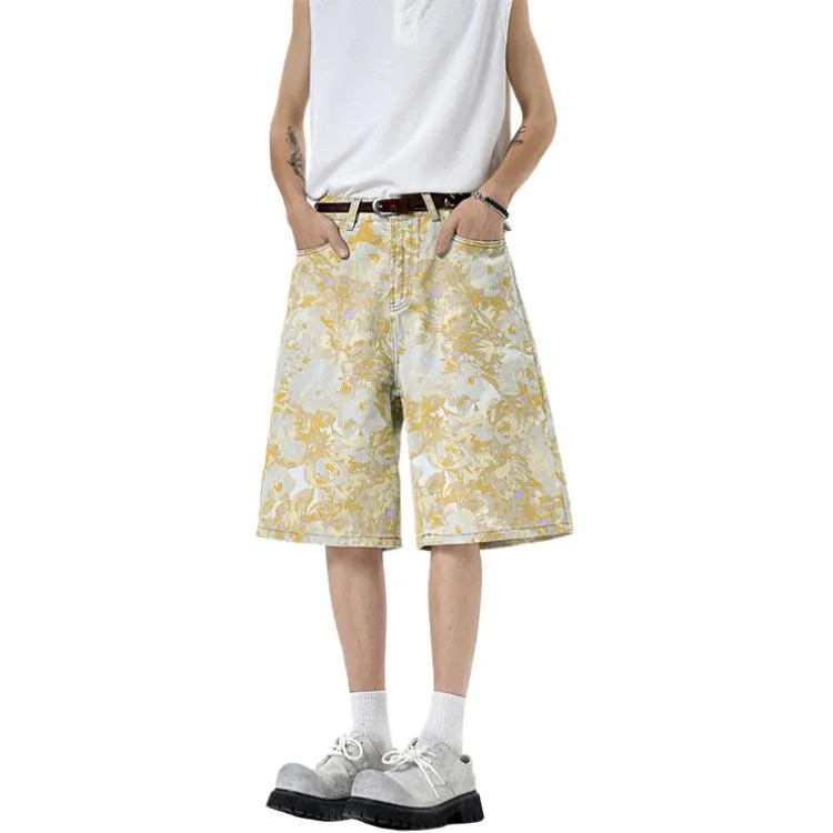 YOFVV Denim Shorts Unisex Multicolor-5