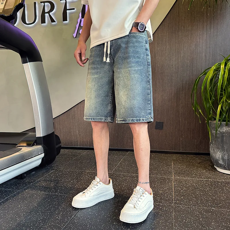 YOFVV Denim Shorts Unisex Sky Blue-2