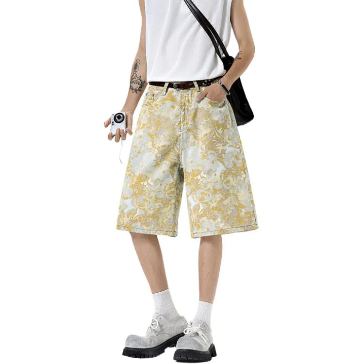 YOFVV Denim Shorts Unisex Multicolor-3