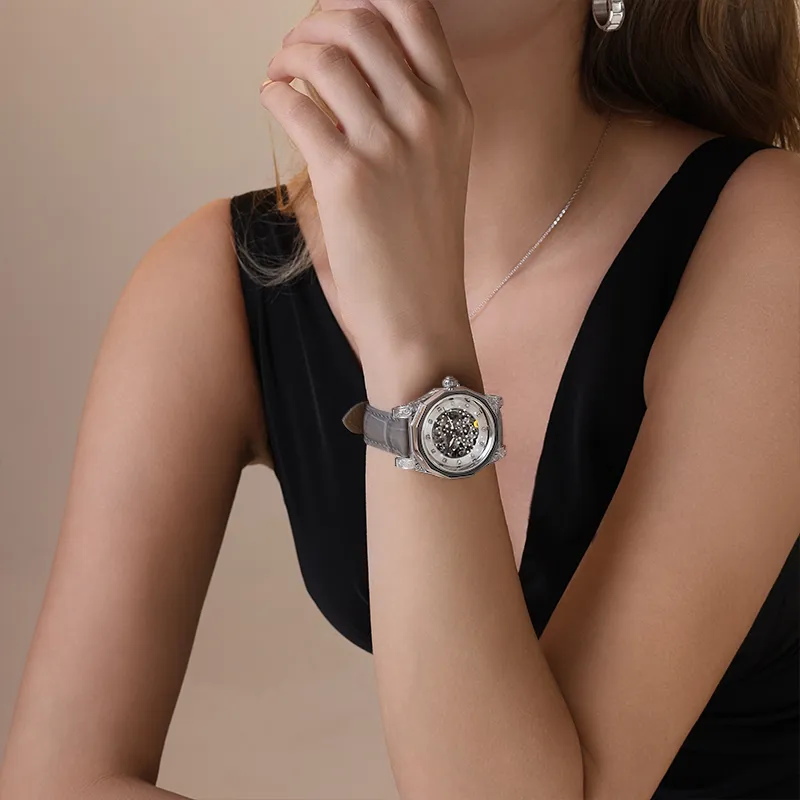 VRQ Mechanical Movement Watch Women's Watch Mother of Pearl Color Watch Dial-3