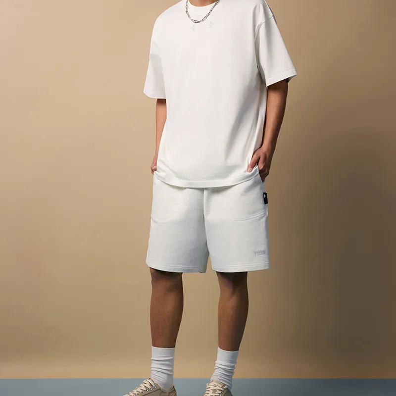 FOSS Casual Shorts Men White-2
