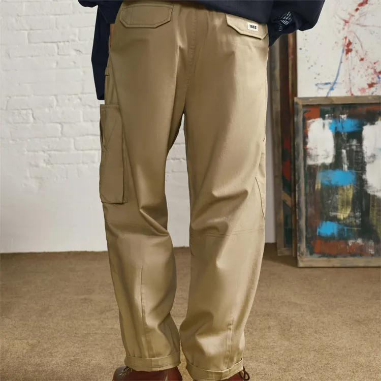 FOSS Casual Pants Unisex Khaki-2