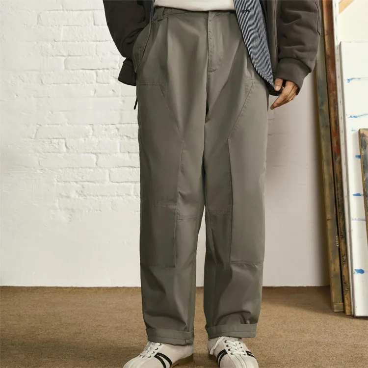 FOSS Casual Pants Unisex Olive Green-3