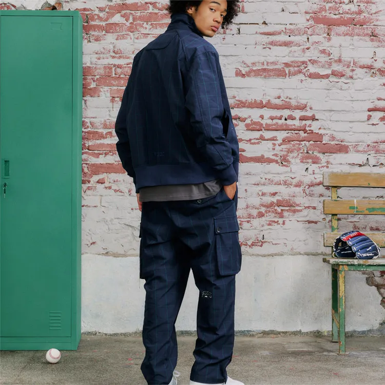 FOSS Casual Pants Unisex Navy Blue-4