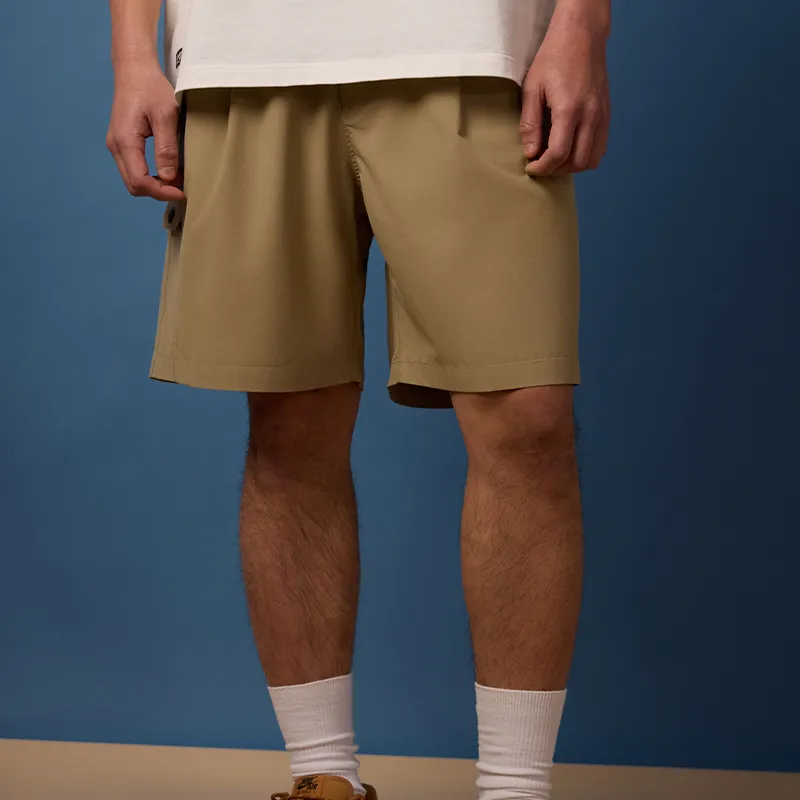 FOSS Casual Shorts Unisex Khaki-3