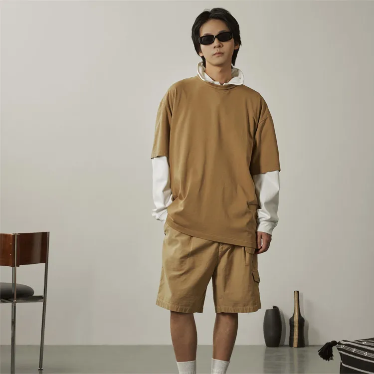 FOSS Cargo Shorts Unisex Tan-2