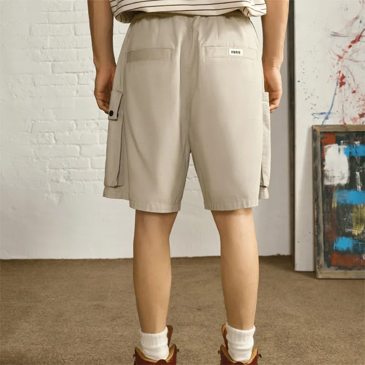 FOSS Casual Shorts Unisex Light Gray-4