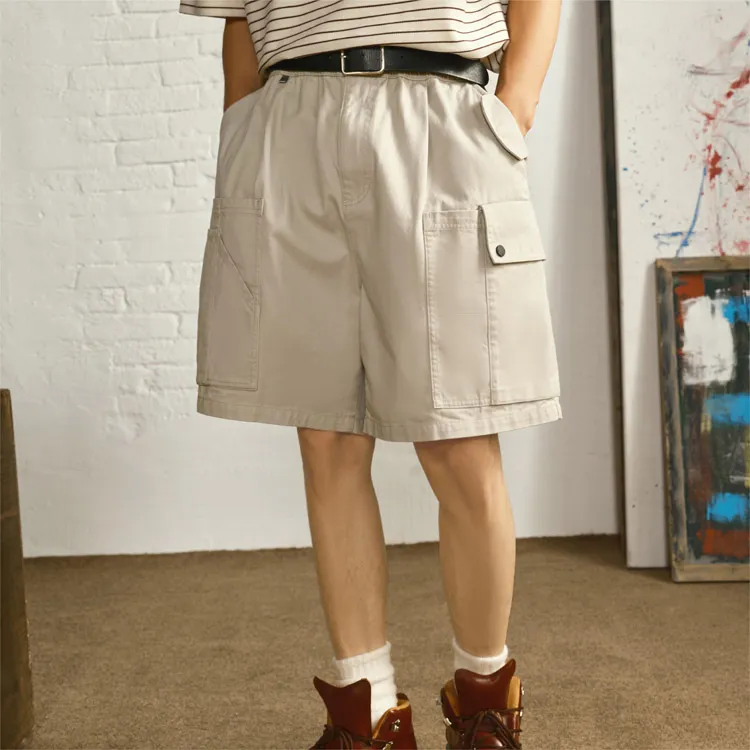 FOSS Casual Shorts Unisex Light Gray-2