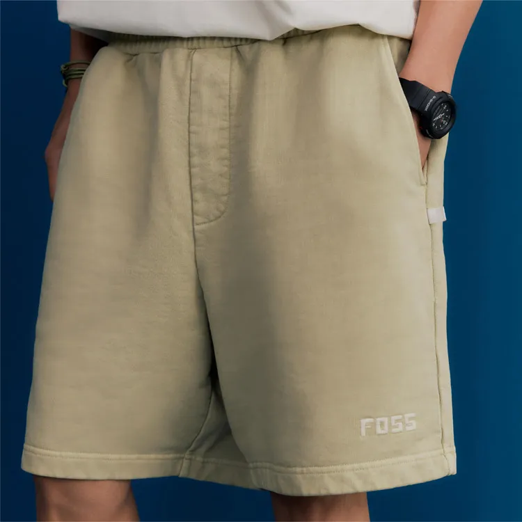 FOSS Casual Shorts Unisex Khaki-3