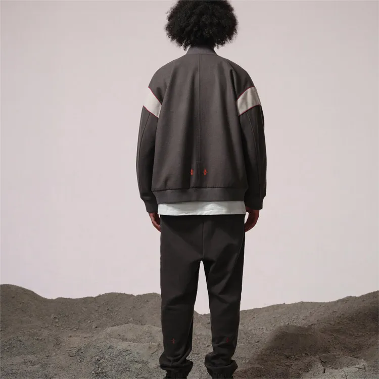 FOSS SS24 Baseball Jacket Unisex Purple Gray-2