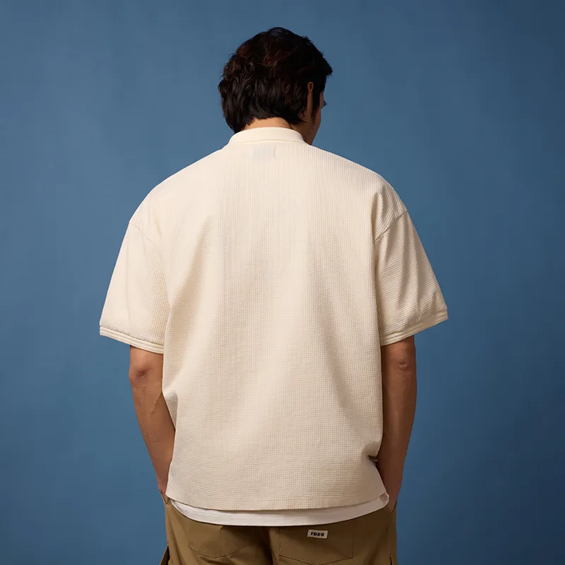 FOSS Polo Shirts Men Ecru-2