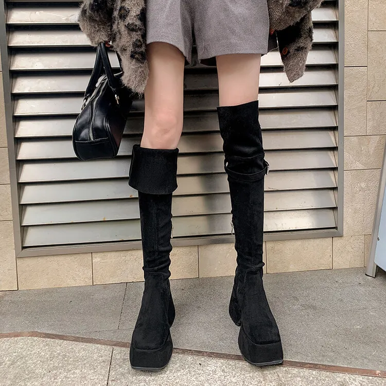 JIUXINGDAO Over the knee Boots 8.5cm Women's-13