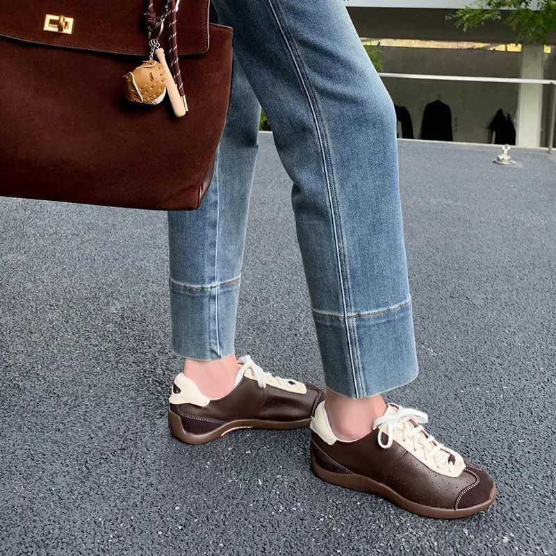 JIUXINGDAO Slip Resistant Low Top Casual Shoes Women's-4