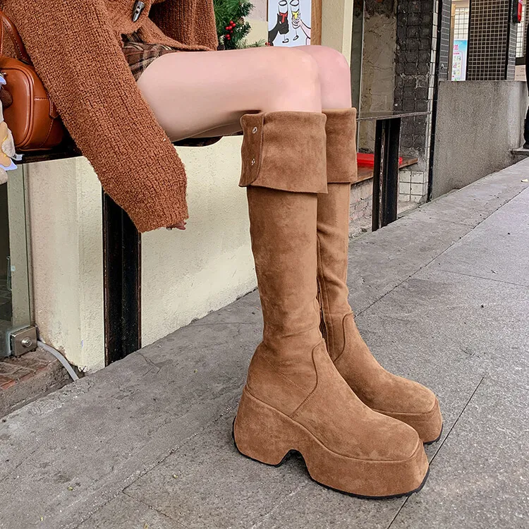 JIUXINGDAO Over the knee Boots 8.5cm Women's-20
