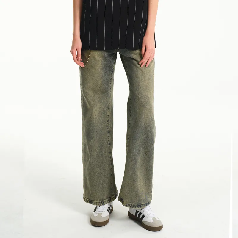 SUPEREALLY Jeans Unisex Yellow Mud-3