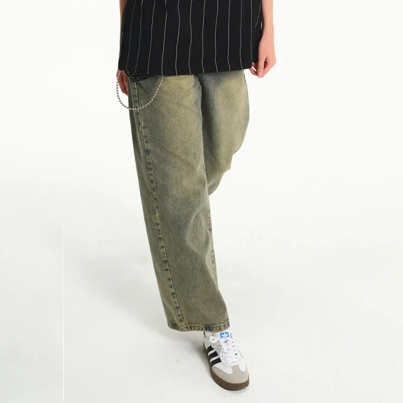 SUPEREALLY Jeans Unisex Yellow Mud-6