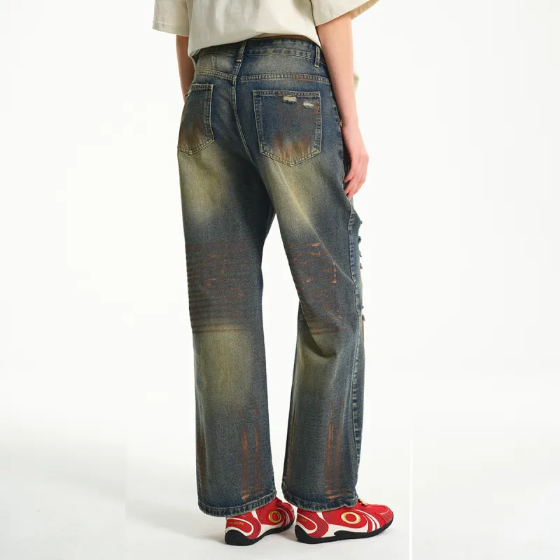 SUPEREALLY Jeans Unisex Vintage Blue-5