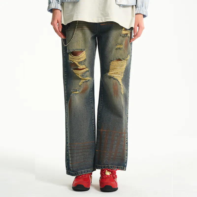 SUPEREALLY Jeans Unisex Vintage Blue-2