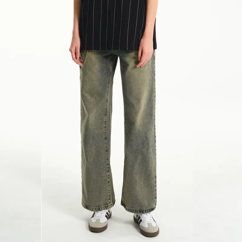 SUPEREALLY Jeans Unisex Yellow Mud-2