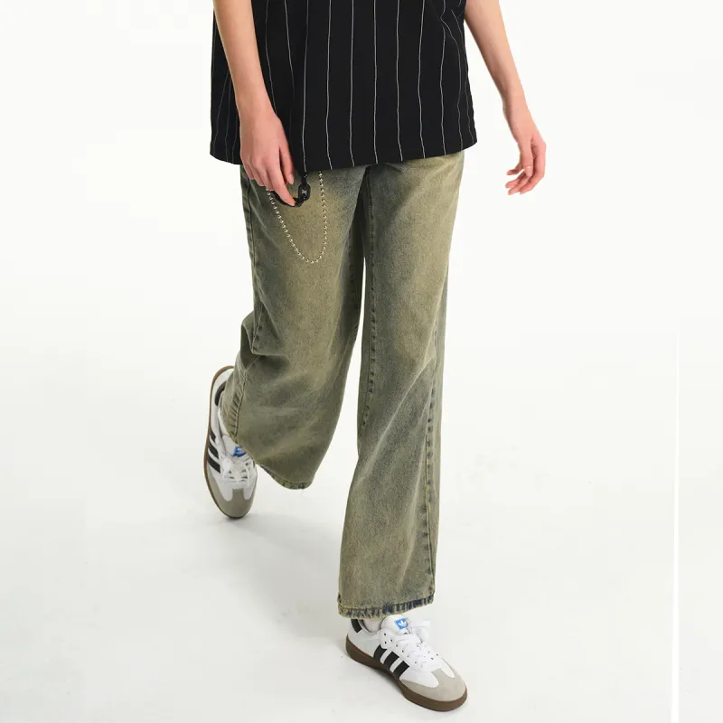 SUPEREALLY Jeans Unisex Yellow Mud-7