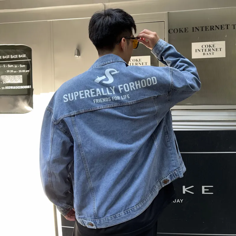 SUPEREALLY Denim Jackets Unisex-19